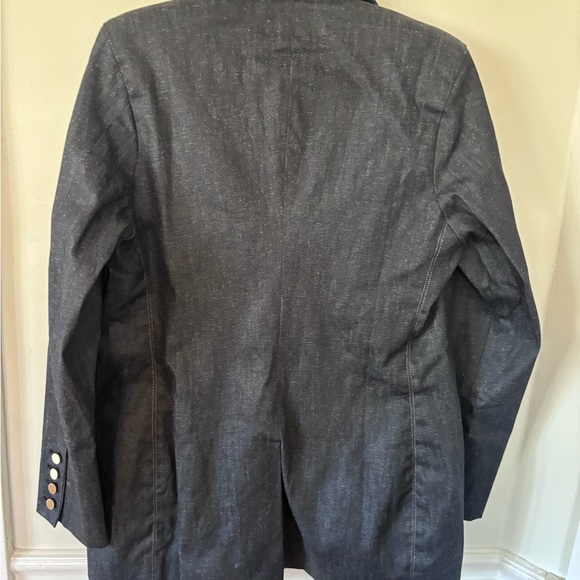 NWT DL 1961 long denim blazer with fun front pockets - Picture 2 of 3